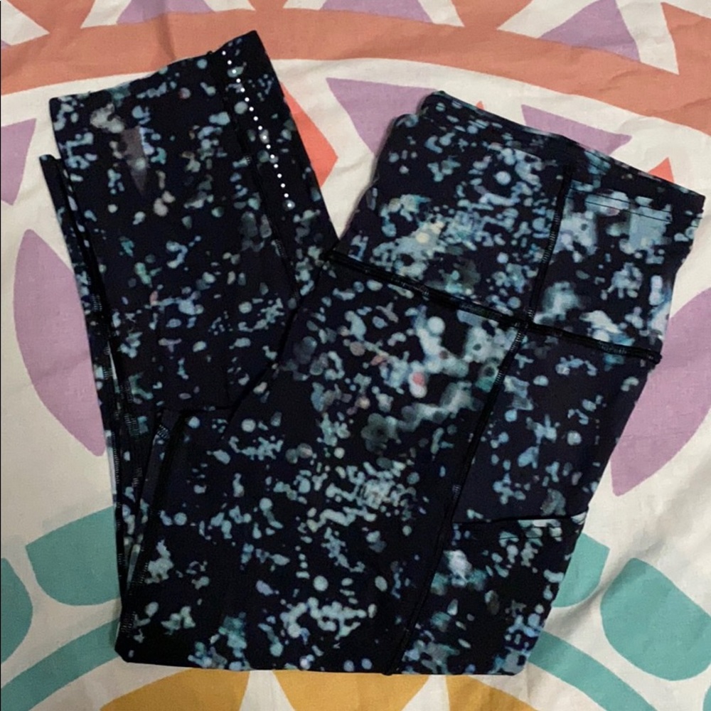 Lululemon Fast & Free Crop 19” Reflective 10